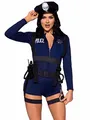 LEG AVENUE Damen 87135 03801 Adult Sized Costumes, Blau, Silber, S (Taglia Italiana 40)