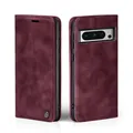 Handy Hülle für Google Pixel 8 Pro Klapp Handyhülle Magnet Cover Case Weinrot