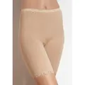 sloggi Lange Unterhose Basic+ perfekter Sitz, weiche Nähte, Baumwollmix, feminin, elastisch beige 44