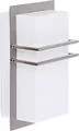 Rabalux 8229 Außenwandleuchte Seattle, E27-Kunststoff, silber-weiß, Modern, IP44, 26,6cm