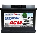 Electronicx Caravan Edition V2 Batterie AGM 80 AH 12V Wohnmobil Boot Versorgung…