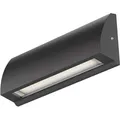 ledscom.de LED Wandleuchte / Treppenlicht SEGIN für außen, IP54, flach, Downlight, schwarz matt, eckig, 6,3 W, 630lm, kaltweiß
