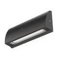 ledscom.de LED Wandleuchte/Treppenlicht SEGIN für außen, IP54, flach, Downlight, schwarz matt, eckig, 6,3 W, 630lm, kaltweiß