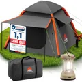 ELONEO aufblasbares Zelt für 2-4 Personen mit Vordach & Luftpumpe, Camping Zelt wasserdicht, Luftzelt Ultraleicht, Inflatable Tent, Glamping Zelt mit gratis LED Licht