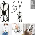 K-S-Trade 3in1 Handykette Handyband Handykordel Halsband Smartphone-Ring Handy-Ring kompatibel mit Leica Leitz Phone 2 Fingerhalterung Handyring