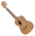 Professionelle Ortega Konzert Ukulele mit Zebrano-Decke und Pickup inkl. Gigbag