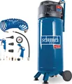 Scheppach Druckluft Kompressor stehend HC51V inkl. 13tlg Zubehörset | 10bar | 50L Kessel | 220 l/min | ölfrei/wartungsarm | 2x Kupplung | 8m Schlauch
