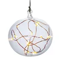 Christbaumkugel mit LED Engelshaaren Krinner Lumix Light Ball M