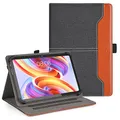 DLveer Universal Hülle für Whitedeer Tablet 10 Zoll/AWOW/Laptok/Hasskya/Pritom/TPZ, Tabwee T50 11 Zoll/SVITOO Tablet/Blackview/Doogee U11, Multi-View PU Leder Schutzhülle für 10-11" Tablet, Schwarz