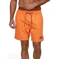 DENIMFY Badeshorts Herren Badehose DFNeo Regular Fit (1-St) Sportshorts mit Kordelzug orange 5XL
