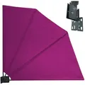 Quick Star Sichtschutzfächer mit Easy Mount Wandplatte, Blickdicht und Wetterfest (1-St) lila 2 cm x 140 cm x 140 cm