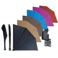 Sichtschutz Fächer 140 X 140 Cm Easy Mount Beigegrau Balkon Trennwand Windschutz Sonnenschutz