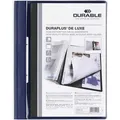 Durable Angebotsmappe 2589-07, Duraplus de Luxe, blau, A4 Überbreite, PVC, abheftbar, m.Sichttasche