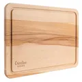 Creative Home Schneidebrett Holz | 30,5 x 22,5 x 1,5 cm (+- 1 cm) | Holzschneidebrett mit Saftrille | Umkehrbar Schneidbrett | Holzbrett Küche Ideal für Brot, Fleisch, Gemüse, Käse & Schinken
