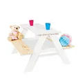 Pinolino 201611 Kindersitzgarnitur 'Nicki für 4', weiß, 90 x 79 x 50