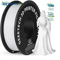 PLA-Filament 1,75 mm 1 kg Spule Weiß für 3D-Drucker Druckmaterial