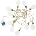 BUTLERS LED-Lichterkette BULB LIGHTS - Braun
