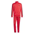 adidas Herren SPORTSWEAR BASIC 3 STRIPES TRICOT TRACKSUIT, pure ruby, XL