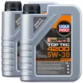 2x LIQUI MOLY 3706 Top Tec 4200 5W-30 Longlife III New Gen Motorenöl Motor Öl 1L