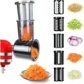 Gemüseschneider Kompatibel mit KitchenAid Standmixer – Slicer Shredder Aufsatz