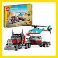 LEGO® Creator 31146 Tieflader mit Hubschrauber ++ 3-in-1-Set  ++ LKW - Lastwagen