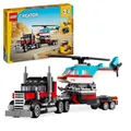 LEGO Creator 3in1 Tieflader mit Hubschrauber, Fahrzeuge-Set mit Heli (US IMPORT)
