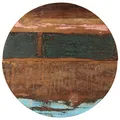 vidaXL Tischplatte Massivholzplatte Holzplatte Ersatztischplatte Holz Platte für Couchtisch Beistelltisch Rund 70cm 25-27mm Recyceltes Massivholz