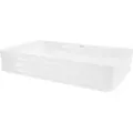 Luxebath - Ml-design Waschbecken Aus Keramik In Weiß Glänzend 68x38x12 Cm Eckig, Moderne Aufsatzwaschbecken, Design Waschtisch Aufsatz-waschschale Waschplatz Handwaschbecken, Für Das Badezimmer Und Gäste-wc