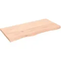 Tischplatte 100x50x(2-4) Cm Massivholz Eiche Unbehandelt - Vidaxl