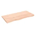 vidaXL Tischplatte Tischplatte 100x50x(2-4) cm Massivholz Eiche Unbehandelt (1 St)
