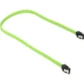 Sata III Kabel sleeve grün, 45 cm