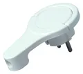 Kopp 172002037 Kunststoff-Schutzkontakt-Winkelstecker, extraflach(8mm), mit Büge