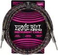 Ernie Ball 6427 Instrumentenkabel 10' 3,05 m Textil Klinke Gewebe Purple Python