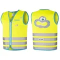 Wowow Sicherheitsweste Crazy Monster Jacket für Kinder, WOWOW, Größe M, gelb