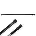 Tissting 25-40cm Teleskopstange Vorhangstange, Vorhangstange ohne Bohren Schwarz Klemm Gardinenstange Duschvorhang Stangen Telescopic Wardrobe Tail Tension Rod