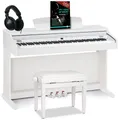 Classic Cantabile Digitalpiano DP-50 E-Piano Set mit 88 Tasten Hammermechanik (Spar-Set, inkl. Klavierbank, Kopfhörer & Schule), Klavier, Layer-, Split-, Twin-Piano- und Aufnahmefunktion