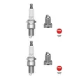 2x NGK 4228 Zündkerze für Toyota Corolla E8 Honda Civic I SF Daihatsu Cuore IV