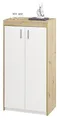 33-101-T2 PARIS Schuhkommode Schuhschrank Artisan Eiche / Weiß ca. 64 x 126 x 38 cm