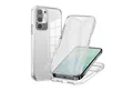 Tec-Expert Handyhülle 360 Grad Hülle für Xiaomi Redmi Note 10 5G 6.5 Zoll, 6.5", Rundum Schutz Cover Case Hülle Transparent