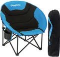 KingCamp MoonChair faltbarer Relax Sessel, schwarz/blau