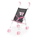 Bayer Design 30560AA Puppenbuggy, zusammenklappbar, Doppelräder, Sicherheitsgurt, aus Metal