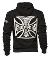 WEST COAST CHOPPERS Zip Hoody Cross Panel, Farbe:Black;Größe:L