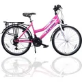 24 Zoll Kinderfahrrad Shimano 21-Gang mit Beleuchtung Rosa 630 - Rosa