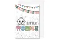 TOBJA Grußkarte Baby Karte "WELCOME LITTLE WONDER" inkl. Umschlag, Mutter.