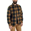 Carhartt Herren Übergangsjacke Flannel Sherpa-Lined, Farbe:carhartt Brown, Größe:L