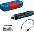 Bosch Akku-Schrauber GO 3 06019H2201 | 3,6V 2Ah | 2,5-5 Nm Drehmoment | Mini Case | LED-Ring | 1/4" Aufnahme