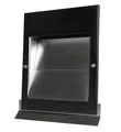 Lüftungsgitter Edelstahl Abluftgitter LG Sigma-S DN 125 Schwarz PVD Lamellengitter, mit Zentralklappe und isolierter Rückstauklappe