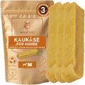 Wildfang® Yak-Käse Kauspielzeug Hund, Medium (ca. 72 g) für Hunde 15-25 kg – Zahnpflege-Stick, Hart wie Himalaya Yak-Käse, Churpi-Stil Käse-Sticks, Hundeleckerli & Welpen-Training, 3er Pack