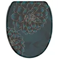 SANILO® WC-Sitz mit Absenkautomatik und Schnellverschluss Dahlien, Toilettendeckel direkt vom Hersteller, Klodeckel, Klobrille, WC Deckel, WC Brille