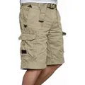 Jet Lag Cargoshorts Take Off 7 mit Gürtel grau W36